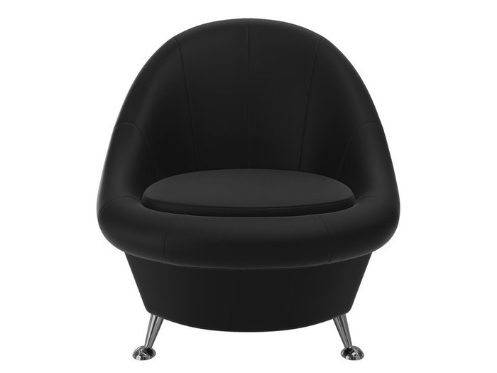Кресло Амелия черного цвета (экокожа) - купить Интерьерные кресла по цене 9990.0
