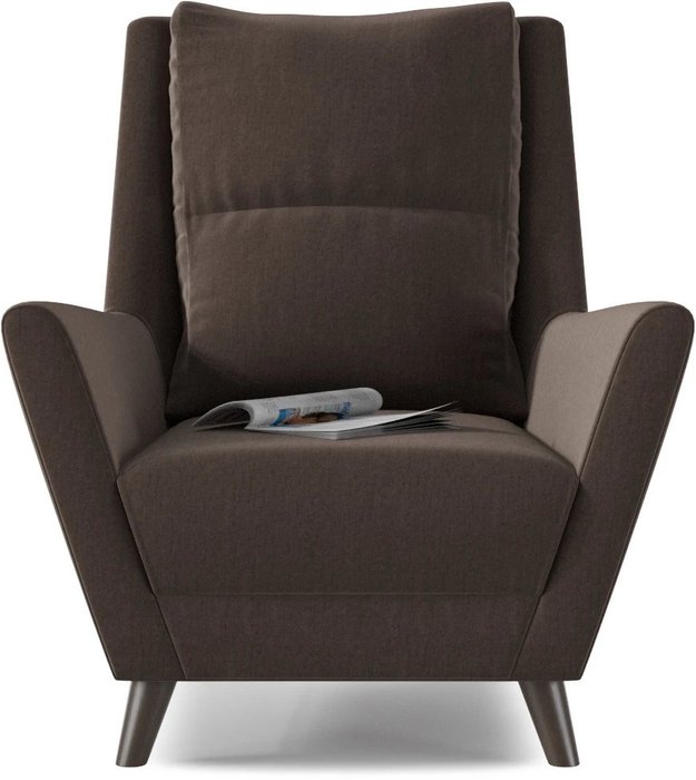 Кресло Йорк темно-коричневого цвета - купить Интерьерные кресла по цене 20689.0