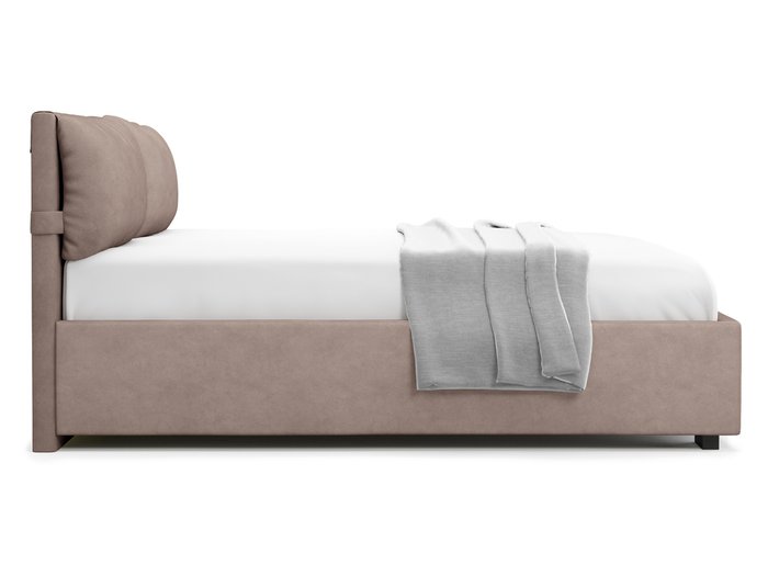 Кровать Trazimeno 160х200 светло-коричневого цвета с подъемным механизмом 