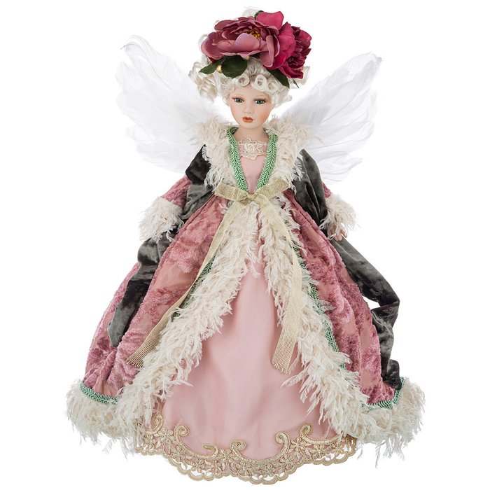 Кукла декоративная Волшебная фея розового цвета