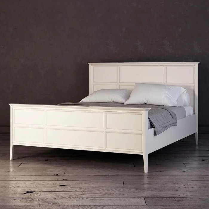Кровать Ellington белого цвета c изножьем 180х200