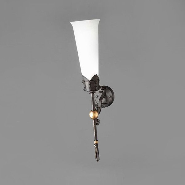 Настенный светильник MM Lampadari с плафоном из стекла