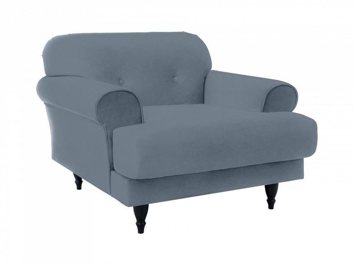 Кресло Italia серо-синего цвета - купить Интерьерные кресла по цене 53000.0