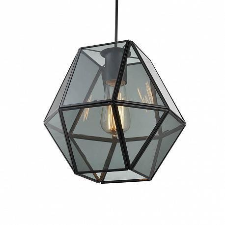 Подвесной светильник Bergamo из дымчатого стекла
