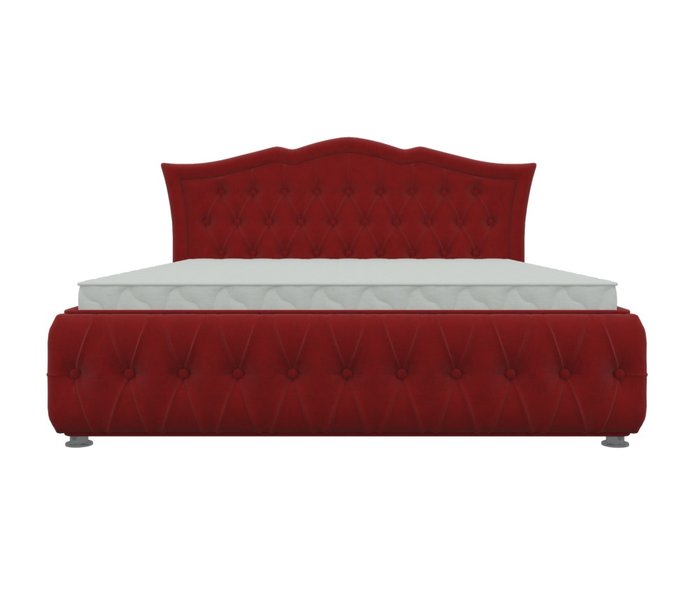 Кровать Герда 180х200 красного цвета с подъемным механизмом