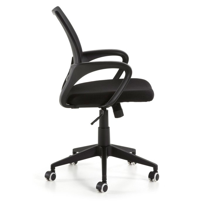 Поворотное кресло Ebor черного цвета 