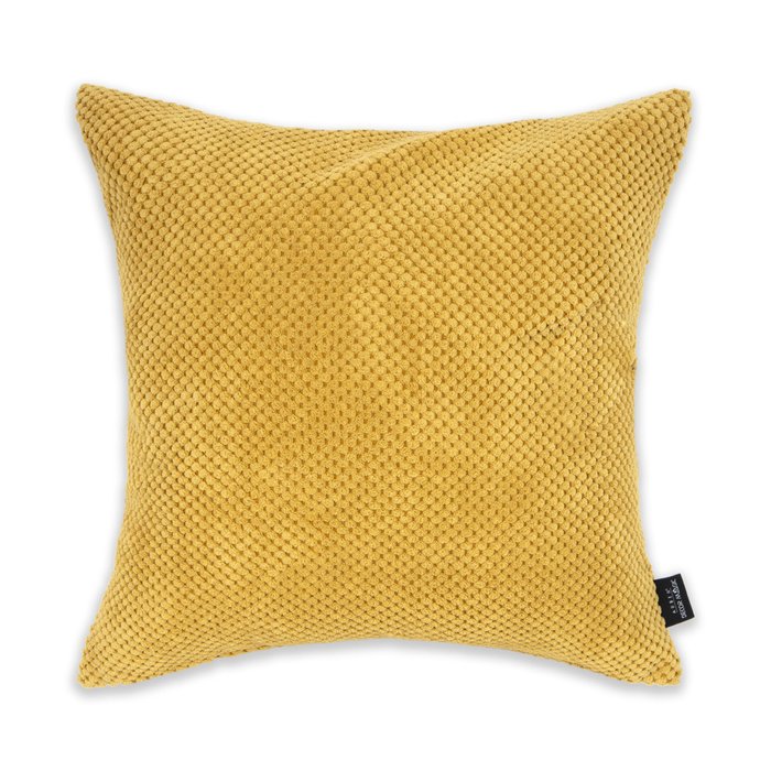 Декоративная подушка Citus Umber желтого цвета 