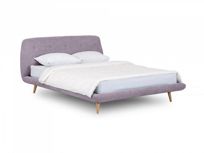 Кровать Loa 160х200 сиреневого цвета 