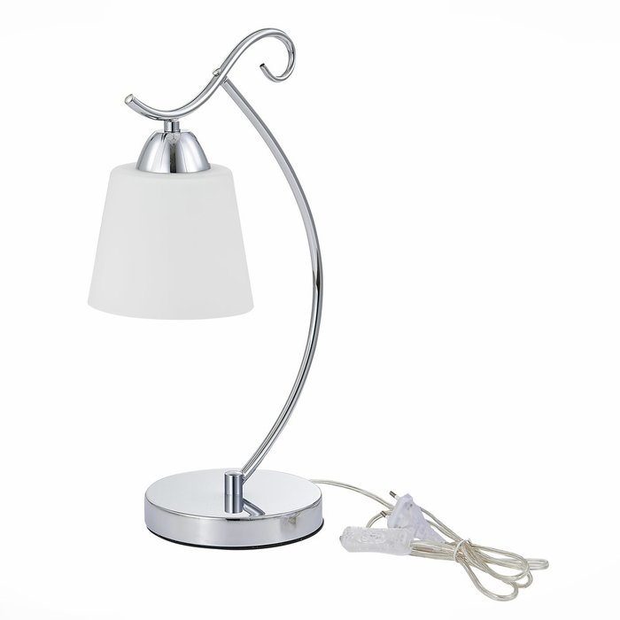  Настольная лампа Liada с белым плафоном