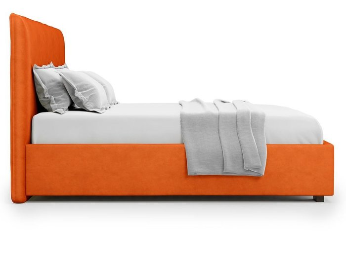Кровать Brachano с подъемным механизмом 160х200 оранжевого цвета