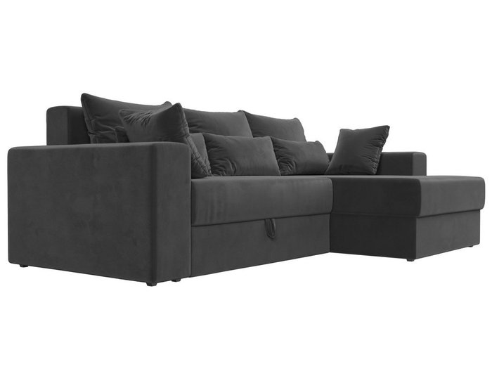 Угловой диван-кровать Мэдисон серого цвета - лучшие Угловые диваны в INMYROOM