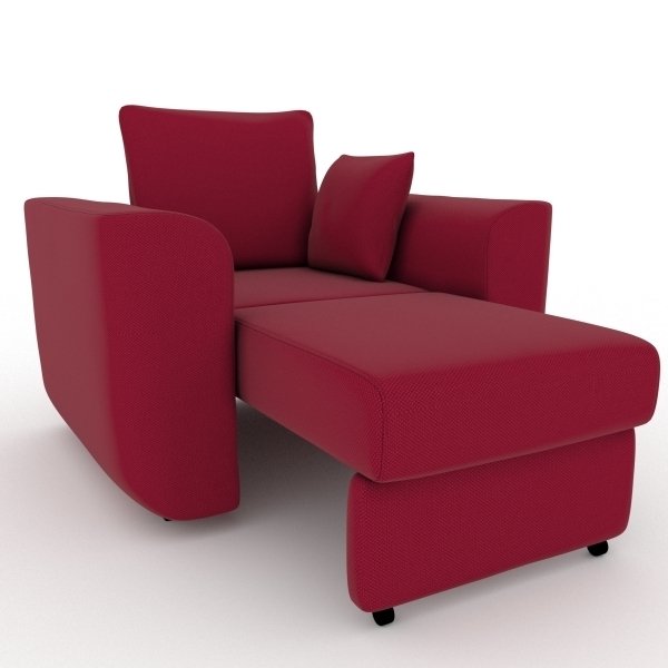 Кресло-кровать Stamford красного цвета