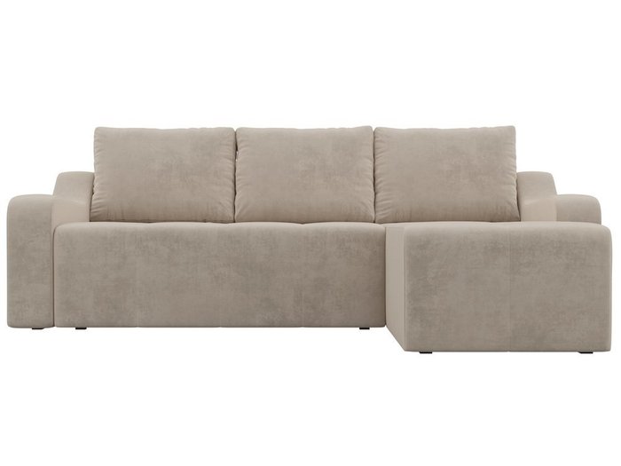 Угловой диван-кровать Элида бежевого цвета