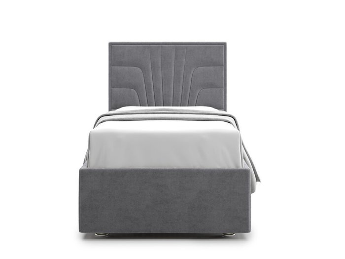 Кровать Premium Milana 90х200 с подъемным механизмом серого цвета