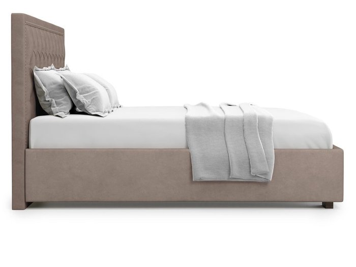 Кровать с подъемным механизмом Orto 140х200 темно-бежевого цвета
