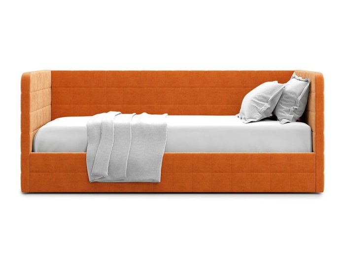 Кровать с подъемным механизмом Brenta 120х200 оранжевого цвета