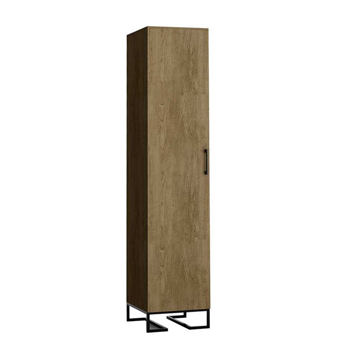 Шкаф одностворчатый Loft коричневого цвета