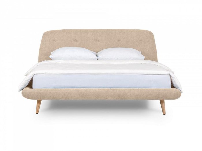 Кровать Loa 160х200 бежевого цвета  - купить Кровати для спальни по цене 65900.0