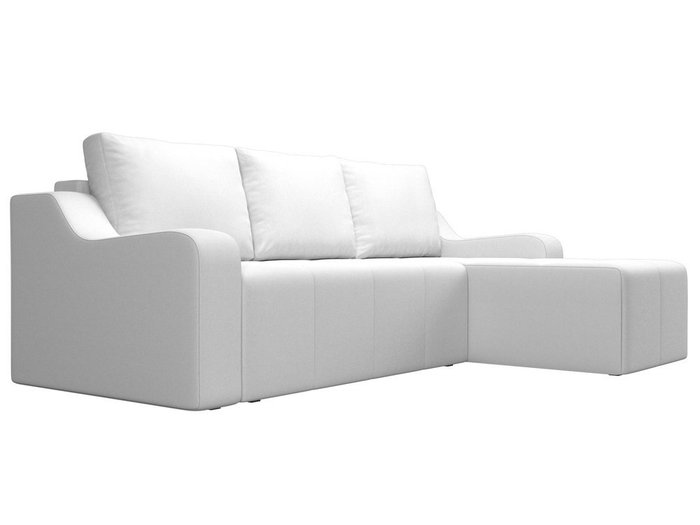Угловой диван-кровать Элида белого цвета (экокожа) - лучшие Угловые диваны в INMYROOM