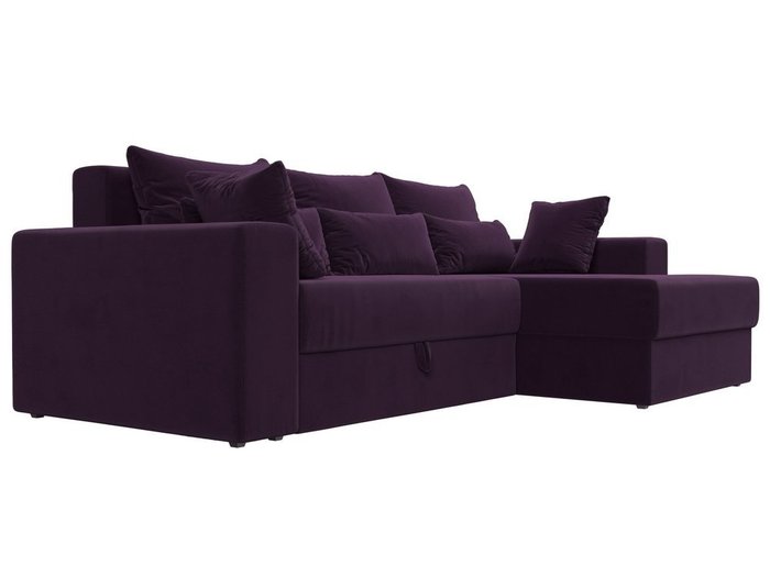 Угловой диван-кровать Мэдисон фиолетового цвета