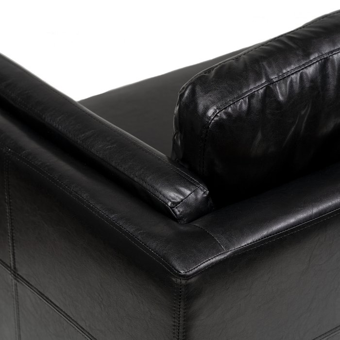 Прямой диван Kent черного цвета