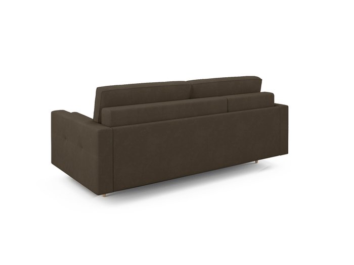 Угловой диван-кровать левый Оtto темно-коричневого цвета