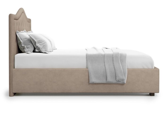 Кровать с подъемным механизмом Tibr 180х200 темно-бежевого цвета