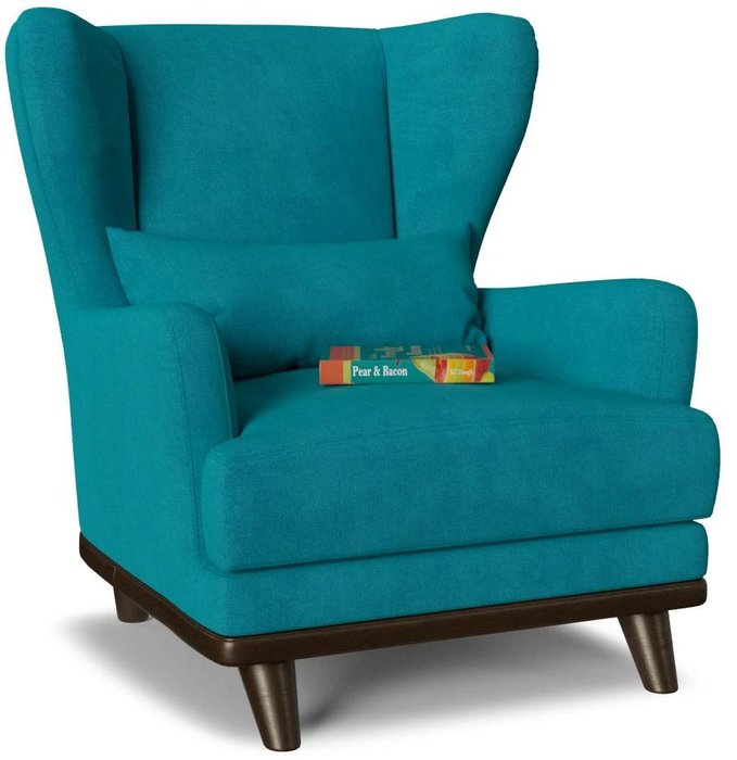 Кресло Роберт дизайн 2 синего цвета