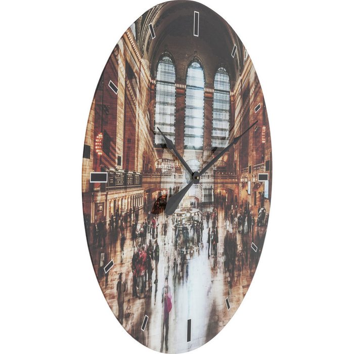 Часы настенные Grand Central Station с круглым циферблатом