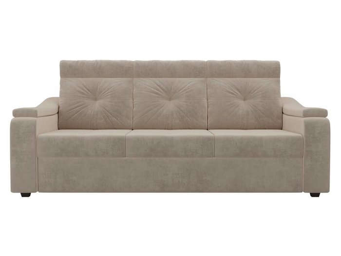 Прямой диван-кровать Джастин бежевого цвета