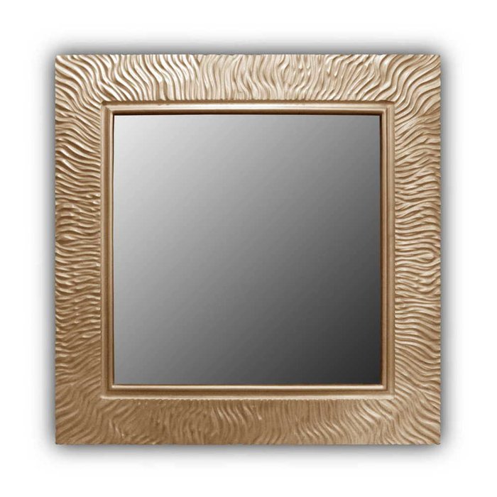 Настенное зеркало WAVE QU gold