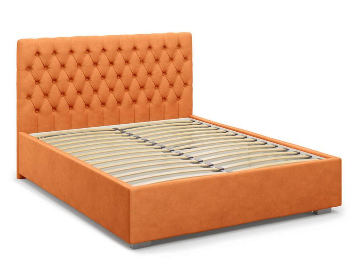 Кровать Nemi без подъемного механизма 160х200 оранжевого цвета