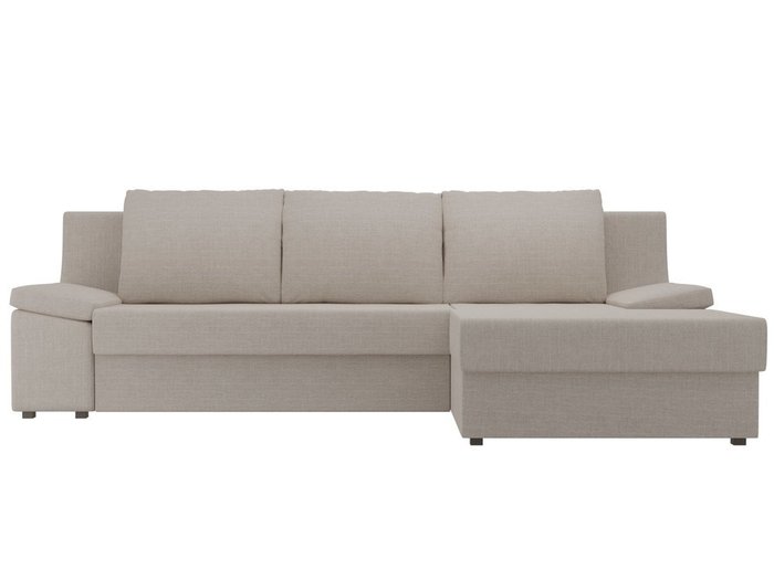 Угловой диван-кровать Челси бежевого цвета - купить Угловые диваны по цене 47990.0