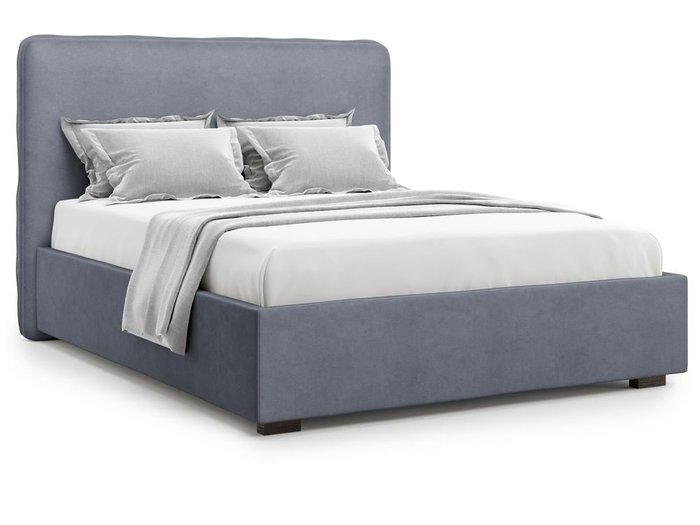 Кровать Brachano 160х200 серого цвета