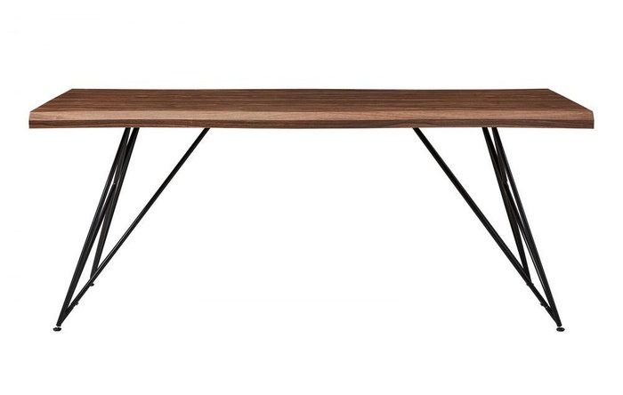 Обеденный стол со столешницей цвета орех
