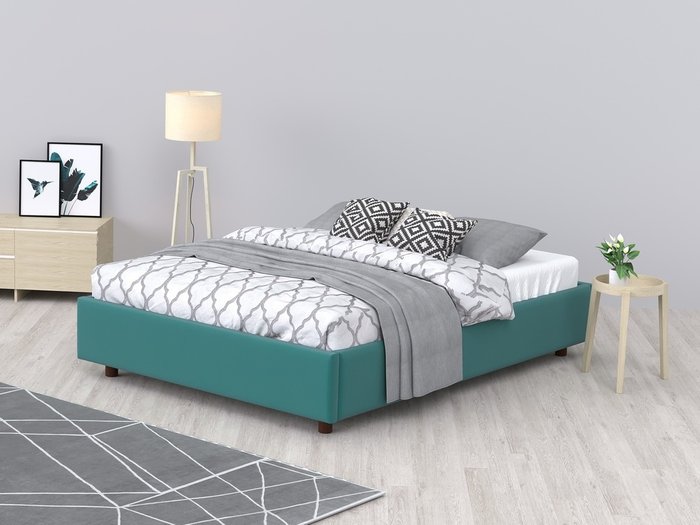 Кровать SleepBox 160x200 бирюзового цвета