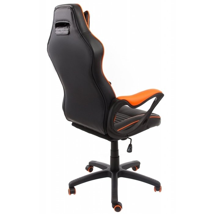 Компьютерное кресло Leon черно-оранжевого цвета