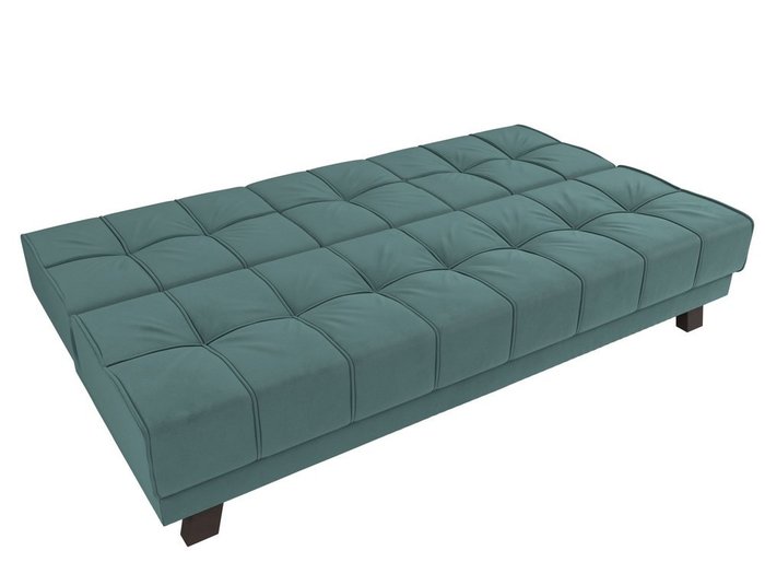 Прямой диван-кровать Винсент бирюзового цвета