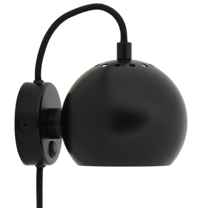 Настенная лампа Ball черного цвета