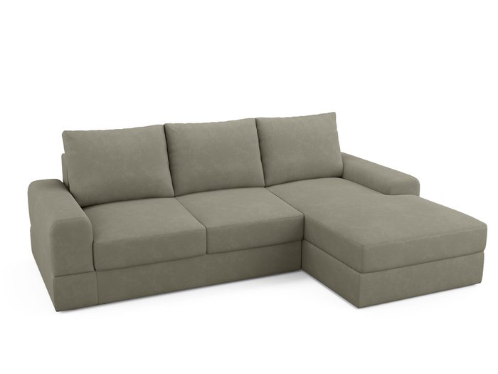 Угловой диван-кровать Elke серо-бежевого цвета  - купить Угловые диваны по цене 86100.0