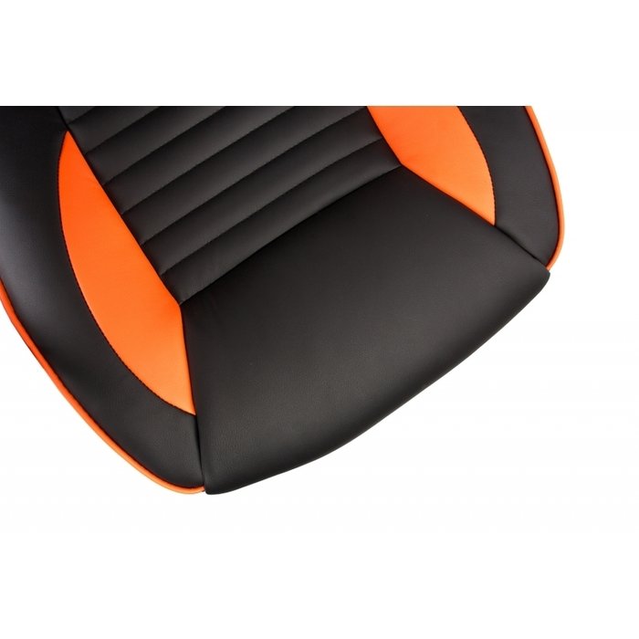 Компьютерное кресло Leon черно-оранжевого цвета