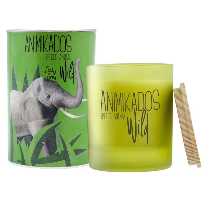 Свеча ароматическая Elephant - свежий Wild зеленого цвета 