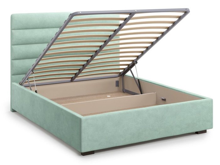 Кровать с подъемным механизмом Karezza 140х200 мятного цвета
