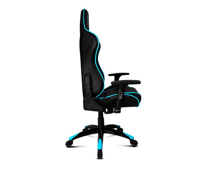 Игровое кресло Drift черного цвета с голубыми вставками
