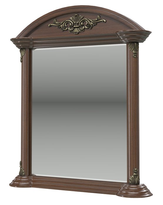 Зеркало настенное Да Винчи коричневого цвета