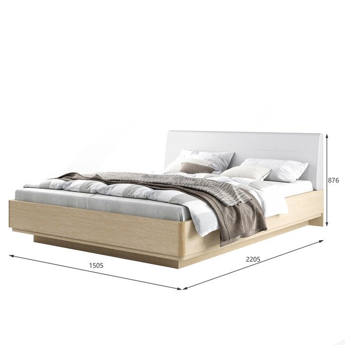 Двуспальная кровать с подъемным механизмом Элеонора 140х200