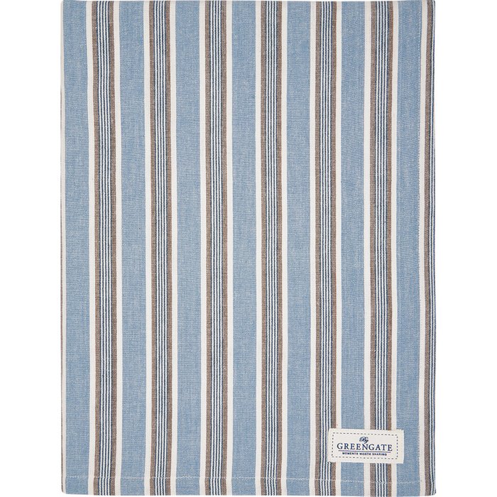 Скатерть Ivah stripe blue 130x170 из хлопка