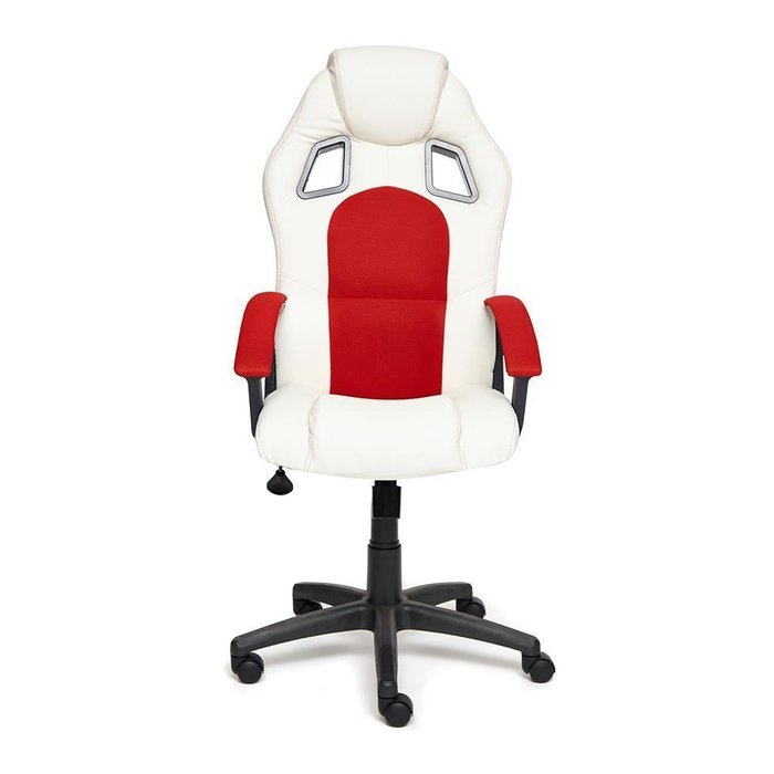 Кресло офисное Driver бело-красного цвета