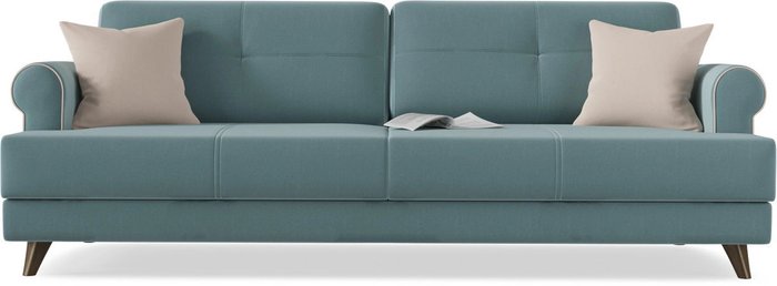 Диван-кровать Мирта Милфорд Blue серо-голубого цвета - купить Прямые диваны по цене 36896.0