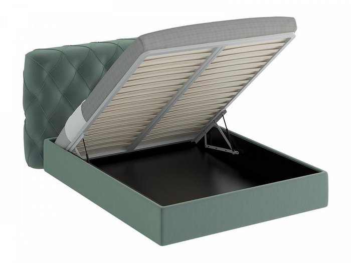 Кровать Ember серо-зеленого цвета 160х200